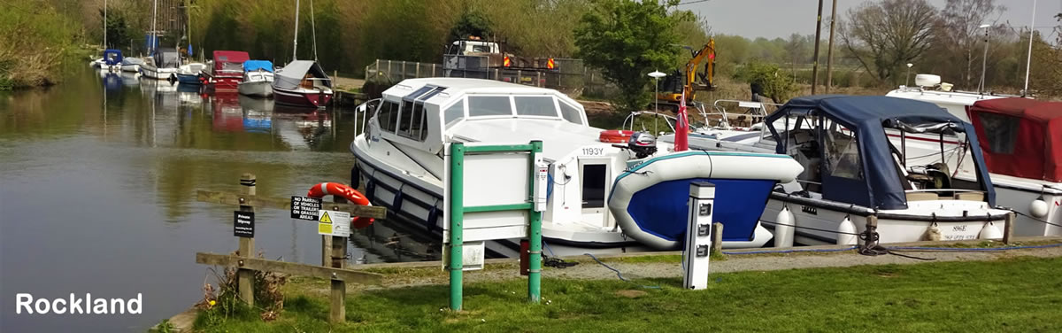 The moorings at Rockland staithe